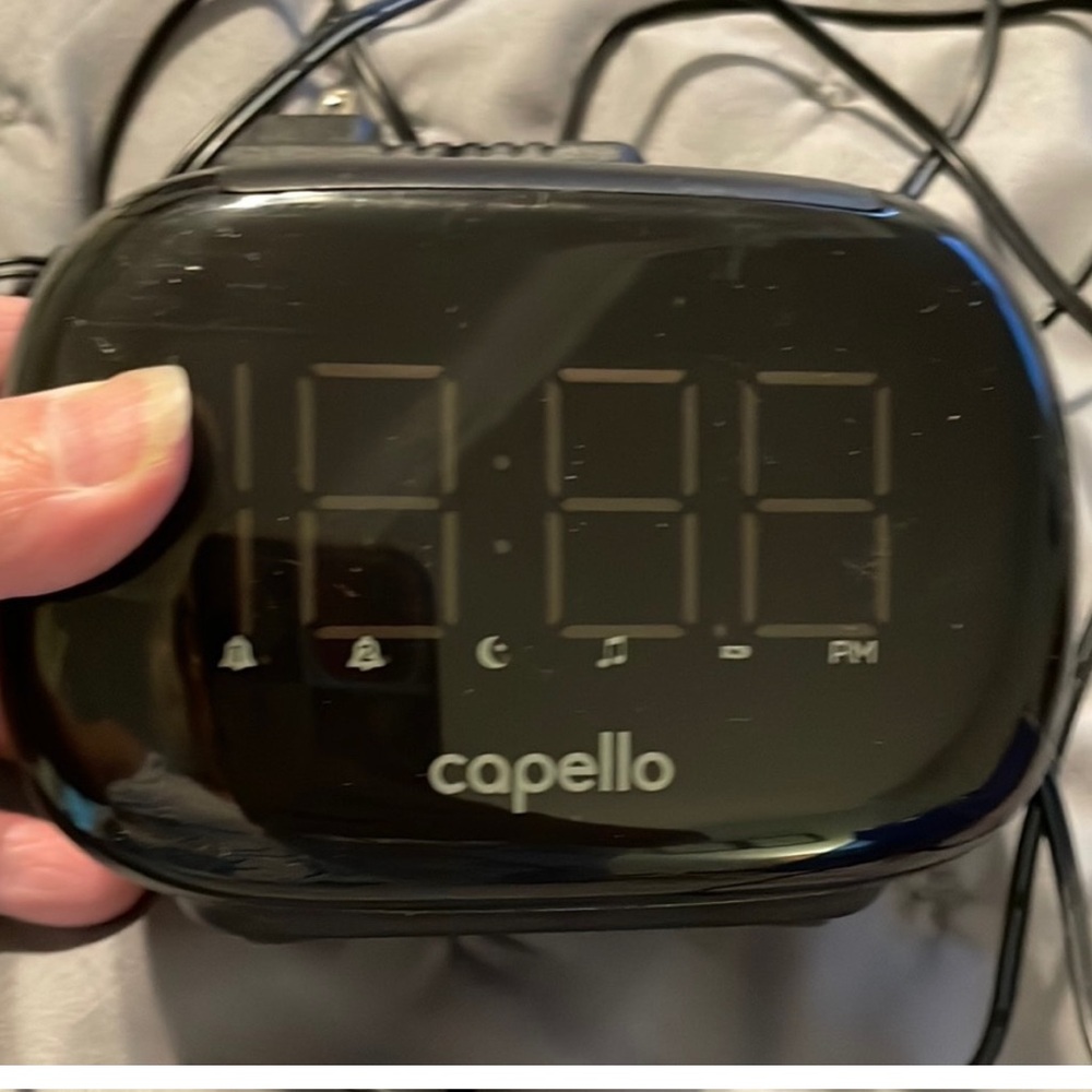 Black Capello Alarm Clock Radio